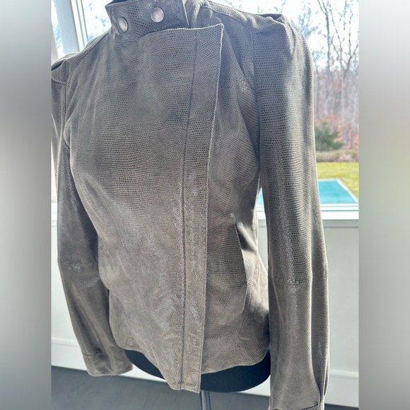 Reiss 1971 Leather Jacket (Brown) size UK 10/US6 - Picture 10 of 16